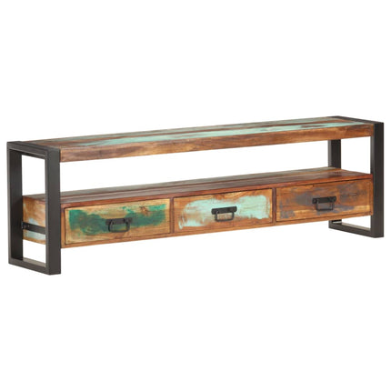Meuble Tv 150X30X45 Cm Bois Solide De Manguier