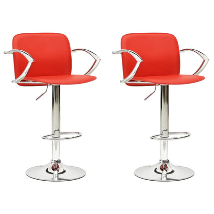 Tabourets De Bar Avec Accoudoirs Lot De 2 Similicuir