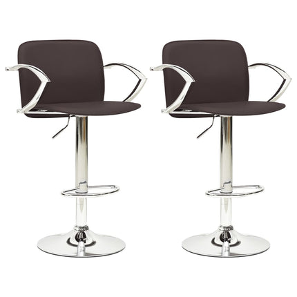 Tabourets De Bar Avec Accoudoirs Lot De 2 Similicuir