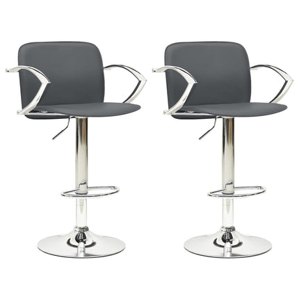 Tabourets De Bar Avec Accoudoirs Lot De 2 Similicuir