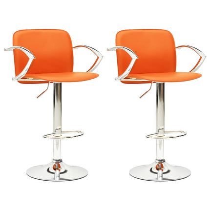 Tabourets De Bar Avec Accoudoirs Lot De 2 Similicuir