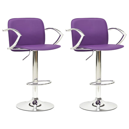 Tabourets De Bar Avec Accoudoirs Lot De 2 Similicuir