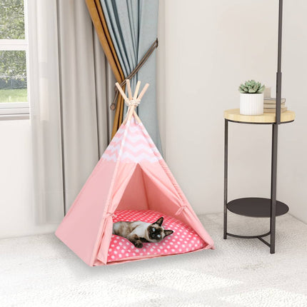 Tente Pour Chats Avec Sac Peau De Pêche Rayures