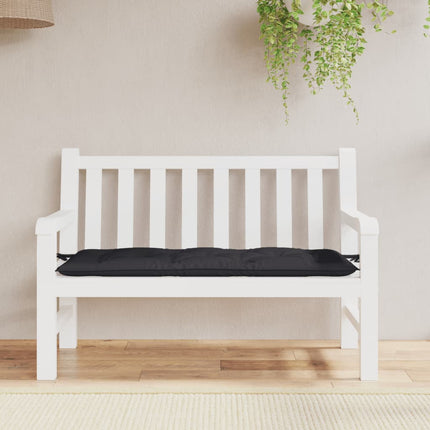 Coussin De Banc De Jardin Carreaux Noir Tissu