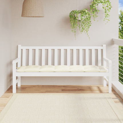 Coussin De Banc De Jardin Carreaux Noir Tissu