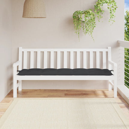 Coussin De Banc De Jardin Carreaux Noir Tissu