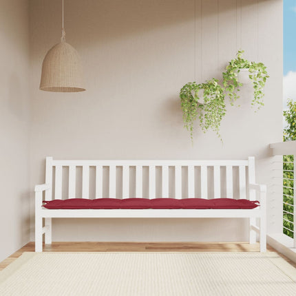 Coussin De Banc De Jardin Carreaux Noir Tissu