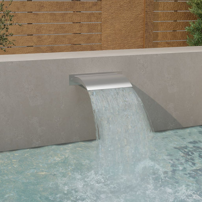 Fontaine De Piscine Argenté 45X26X13 Cm Acier Inoxydable