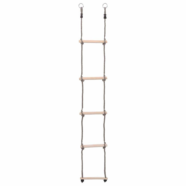 Échelle À 5 Échelons 210 Cm Bois De Pin Massif