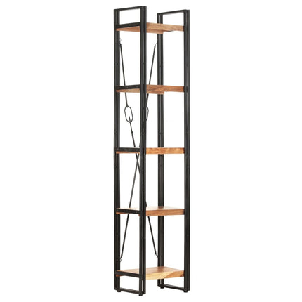 Bibliothèque À 5 Niveaux 140X30X Bois De Manguier Solide Marron