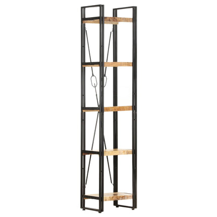 Bibliothèque À 5 Niveaux 140X30X Bois De Manguier Solide Marron
