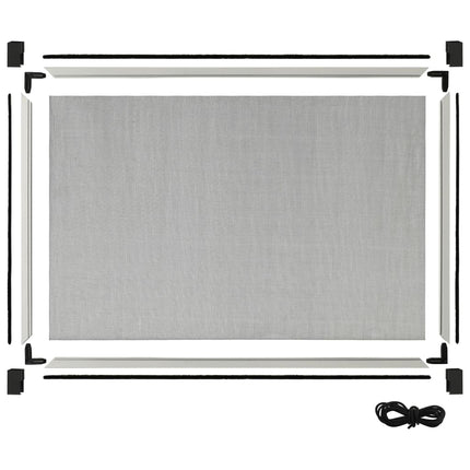 Moustiquaire Extensible Pour Fenêtres (75-143)X50 Cm