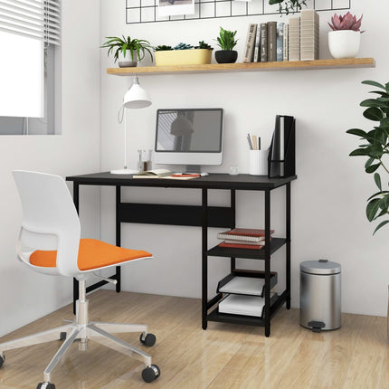 Bureau D'ordinateur 105X55X72 Cm Mdf Et Métal