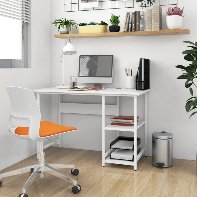 Bureau D'ordinateur 105X55X72 Cm Mdf Et Métal