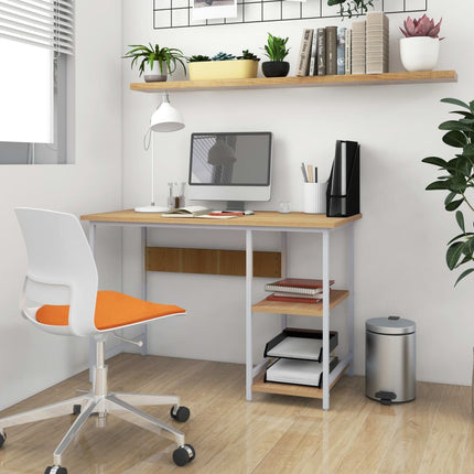 Bureau D'ordinateur 105X55X72 Cm Mdf Et Métal
