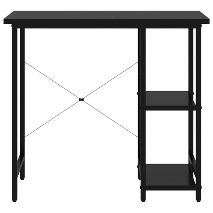 Bureau D'ordinateur 80X40X72 Cm Mdf Et Métal