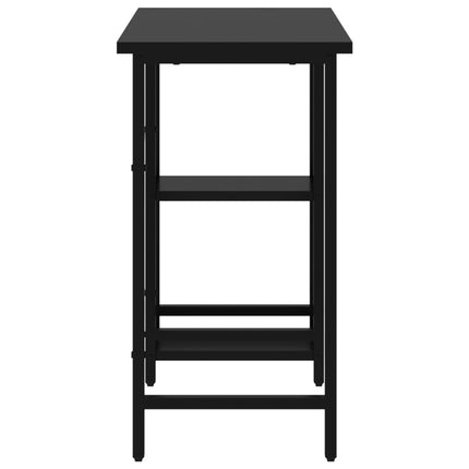 Bureau D'ordinateur 80X40X72 Cm Mdf Et Métal