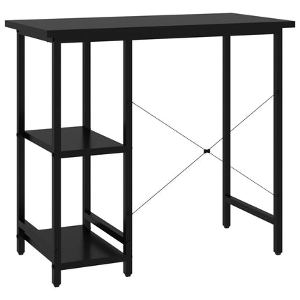 Bureau D'ordinateur 80X40X72 Cm Mdf Et Métal