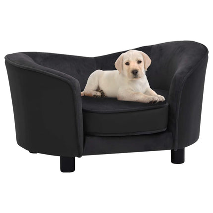 Canapé Pour Chien 69X49X40 Cm Peluche Et Similicuir