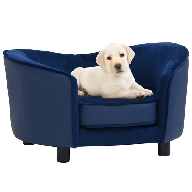 Canapé Pour Chien 69X49X40 Cm Peluche Et Similicuir