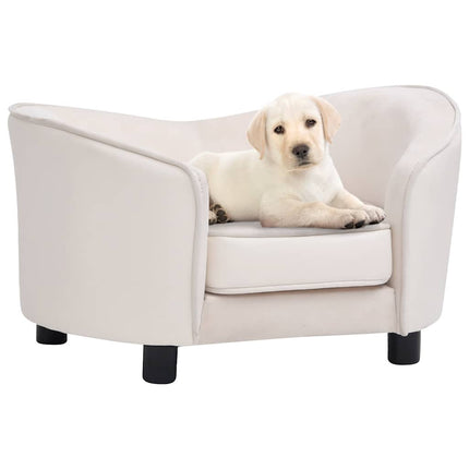 Canapé Pour Chien 69X49X40 Cm Peluche Et Similicuir