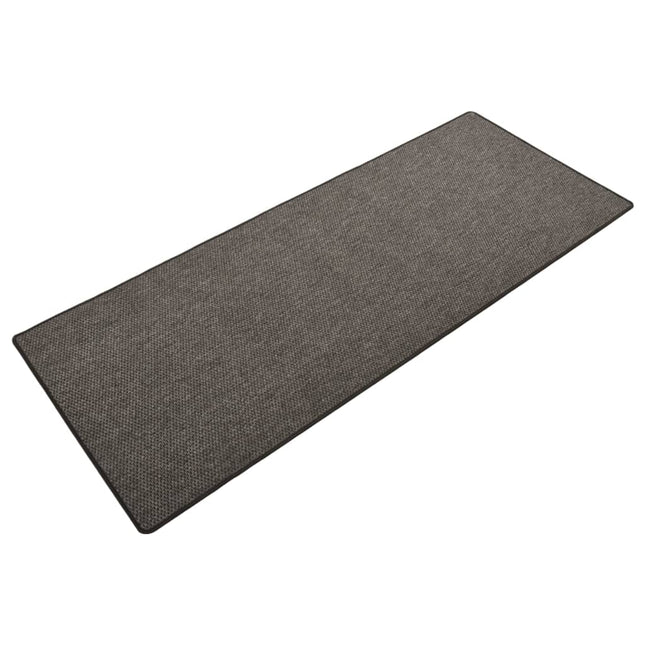 Tapis De Couloir Aspect De Sisal Anthracite