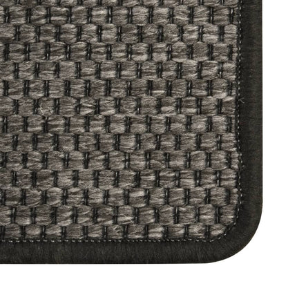 Tapis De Couloir Aspect De Sisal Anthracite