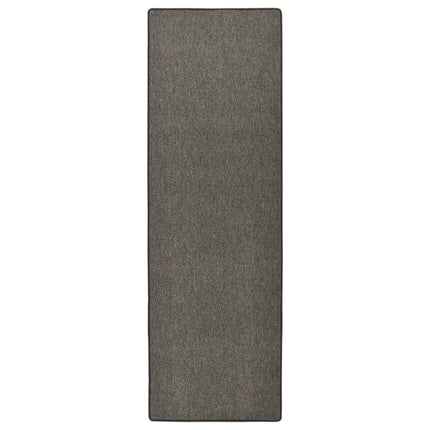 Tapis De Couloir Aspect De Sisal Anthracite