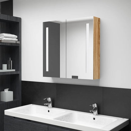 Armoire De Salle De Bain À Miroir Led