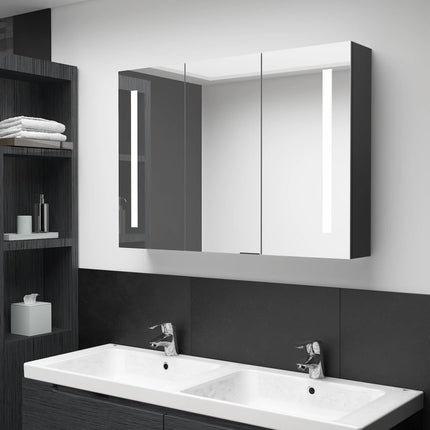 Armoire De Salle De Bain À Miroir Led