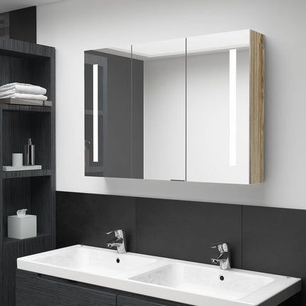 Armoire De Salle De Bain À Miroir Led