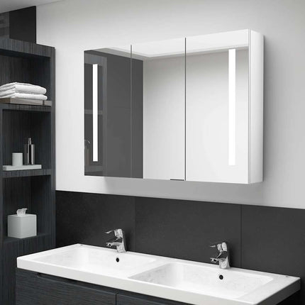 Armoire De Salle De Bain À Miroir Led