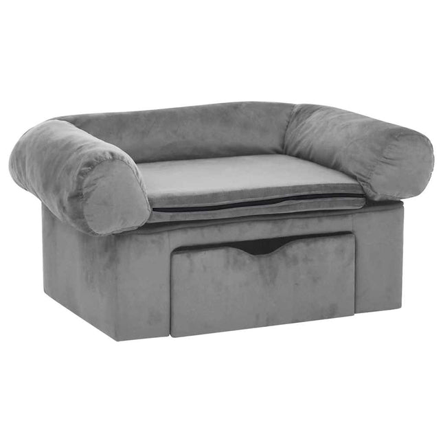 Canapé Pour Chien Avec Tiroir 75X50X38 Cm Peluche
