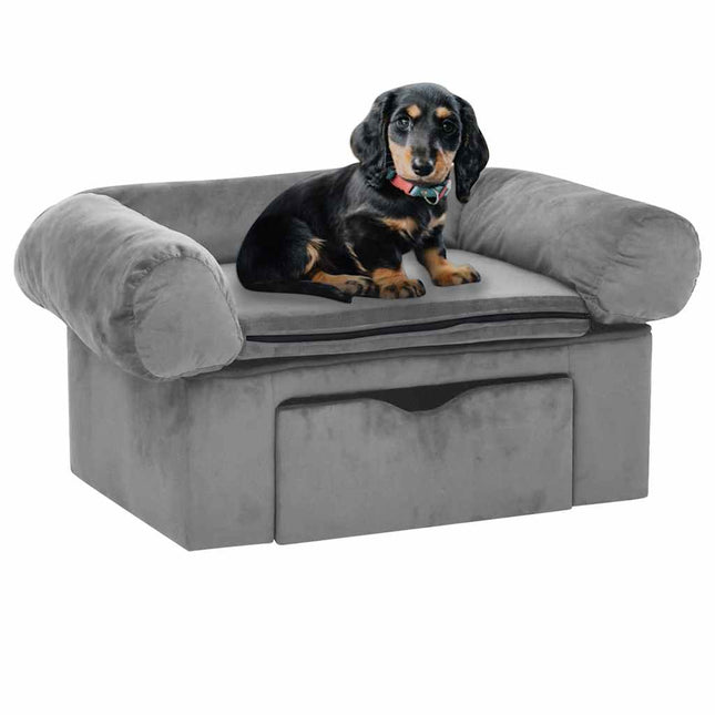 Canapé Pour Chien Avec Tiroir 75X50X38 Cm Peluche