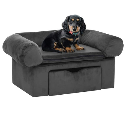 Canapé Pour Chien Avec Tiroir 75X50X38 Cm Peluche