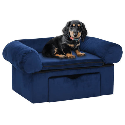 Canapé Pour Chien Avec Tiroir 75X50X38 Cm Peluche