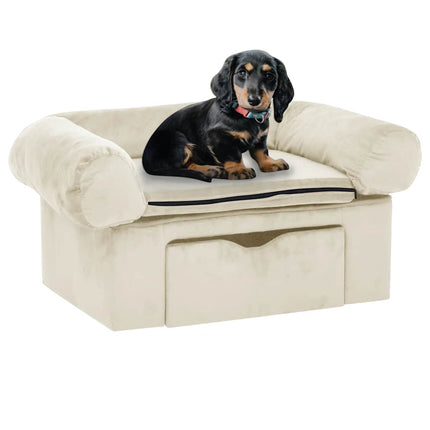 Canapé Pour Chien Avec Tiroir 75X50X38 Cm Peluche
