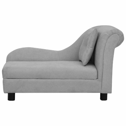 Canapé Pour Chien Avec Oreiller 83X44X44 Cm Peluche