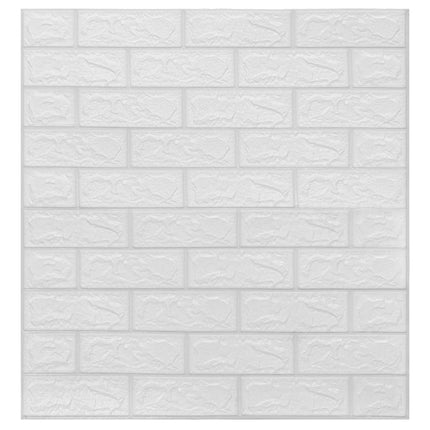 Papier Peint 3D Autoadhésif Briques 10 Pcs