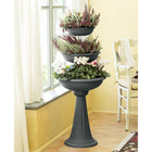 Bols À Fleurs Gris Ø50X114 Cm Noir