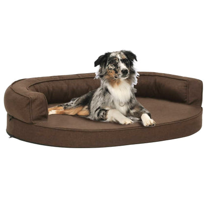 Matelas De Lit Ergonomique Pour Chien Aspect De Lin