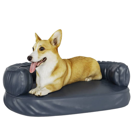 Lit Pour Chien Ergonomique Mousse 60X42Cm Similicuir