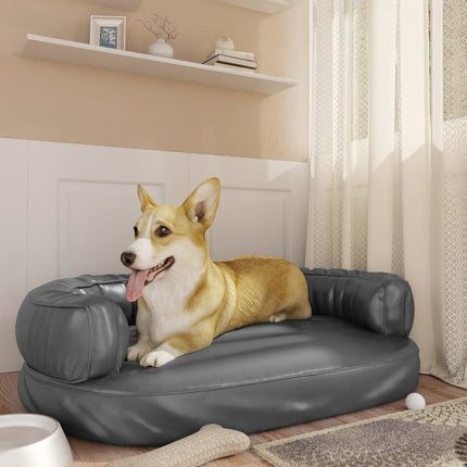 Lit Pour Chien Ergonomique Mousse 60X42Cm Similicuir