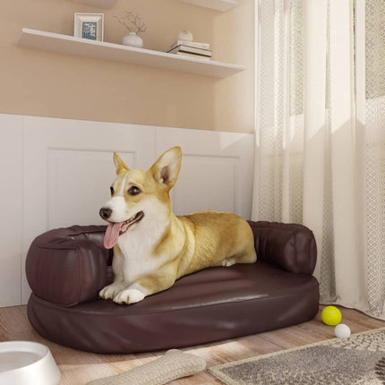 Lit Pour Chien Ergonomique Mousse 60X42Cm Similicuir