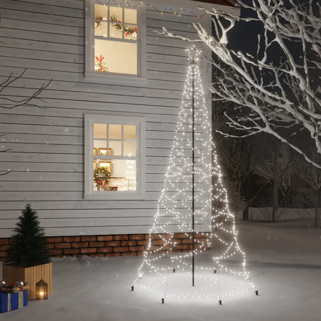 Sapin De Noël Avec Piquet 3000 Led 800 Cm Blanc Froid