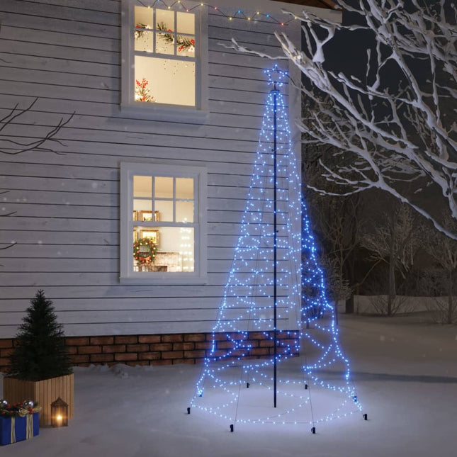 Sapin De Noël Avec Piquet 3000 Led Es 800 Cm Bleu