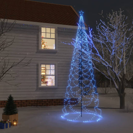 Sapin De Noël Avec Piquet 3000 Led Es 800 Cm Bleu