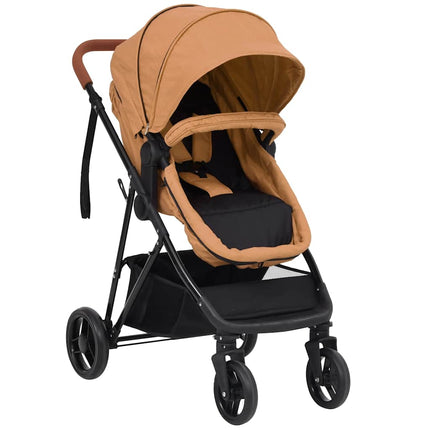 Poussette Pour Bébé 2-En-1 Et Noir Acier