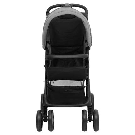 Poussette Pour Bébé 2-En-1 Et Noir Acier