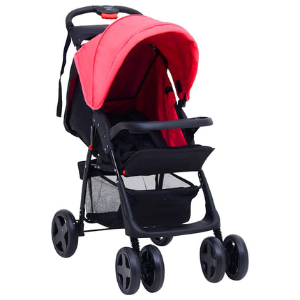 Poussette Pour Bébé 2-En-1 Et Noir Acier